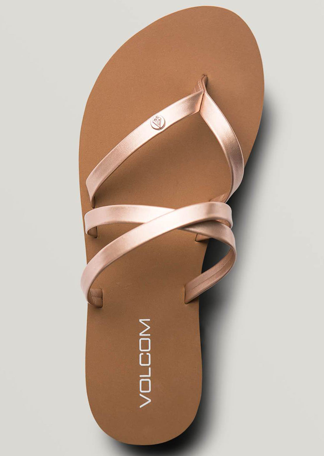 Volcom Women&#39;s Easy Breezy II Sandals Rose Gold