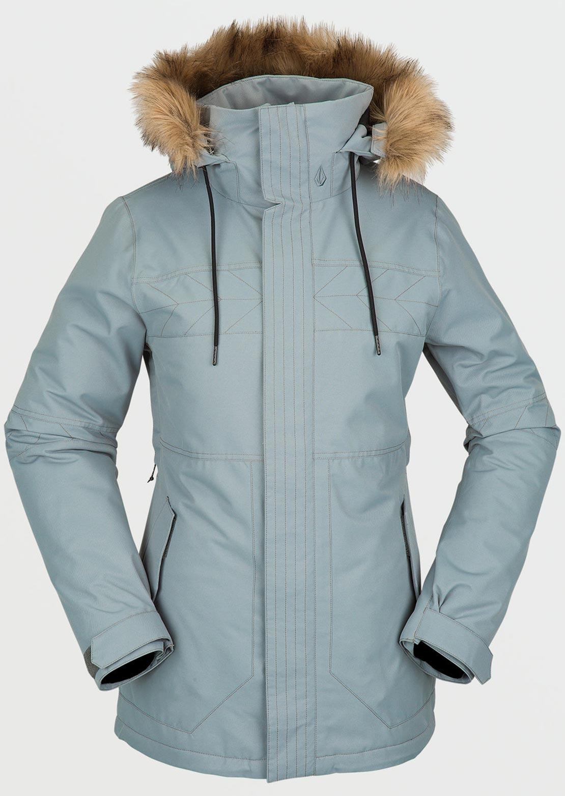 Volcom Women's Fawn Insulated Jacket Green Ash