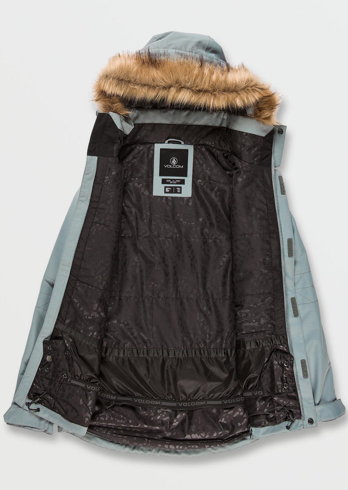 Volcom Women's Fawn Insulated Jacket Green Ash