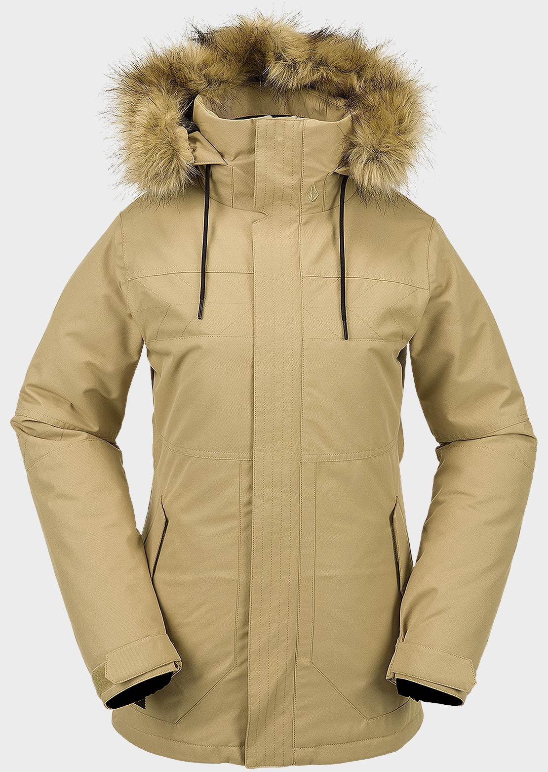 Volcom Women's Fawn INS Jacket Dark Khaki