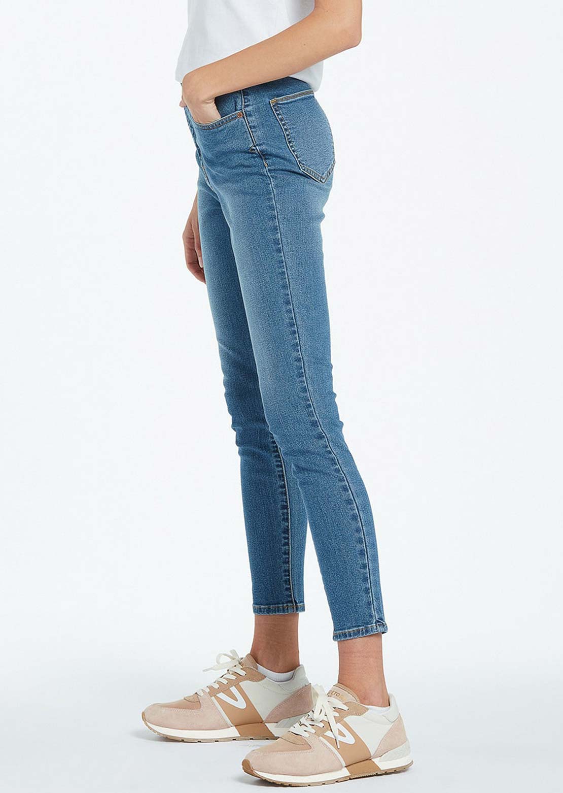 Volcom Women&#39;s Liberator High Rise Jeans Jasper Blue