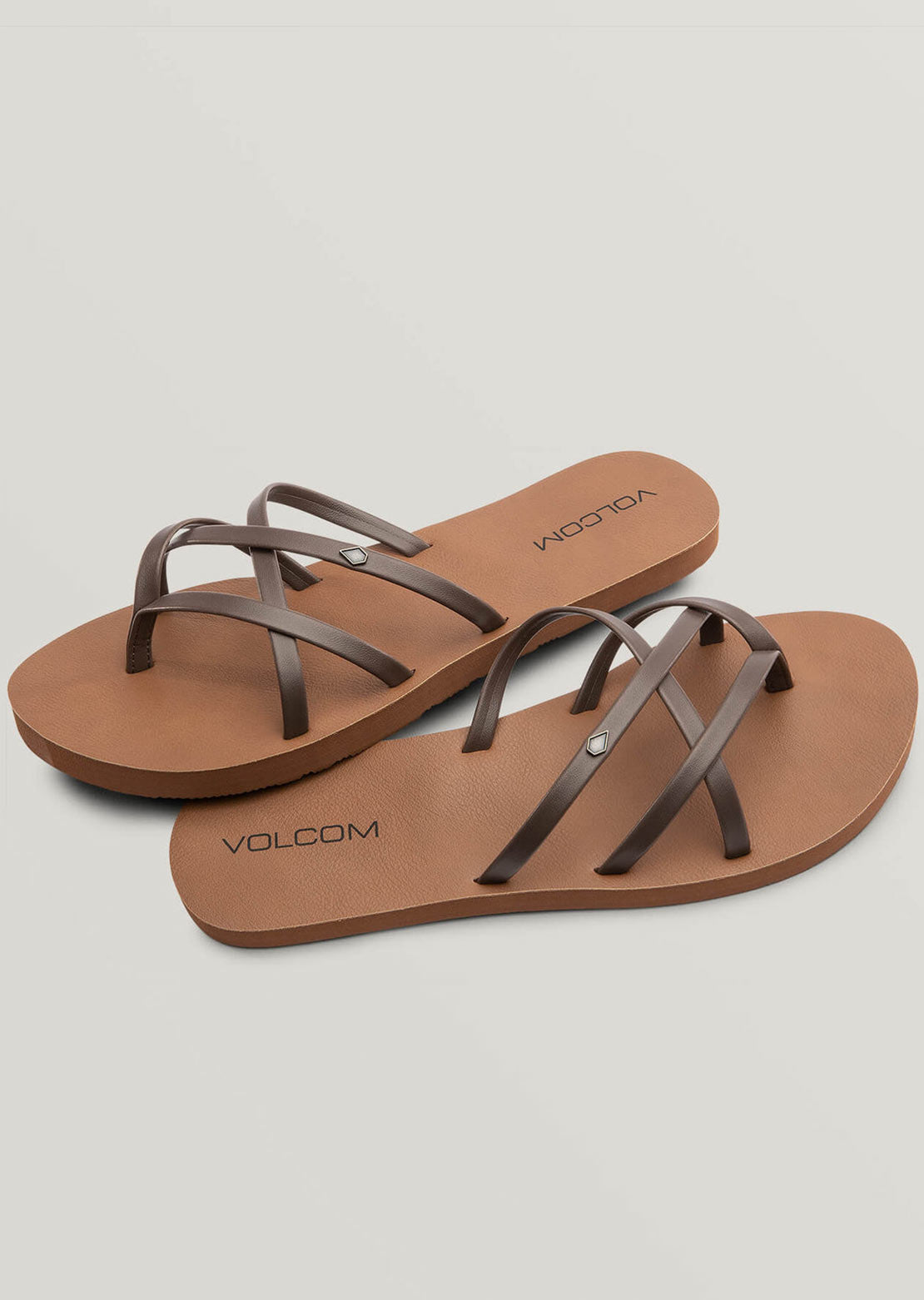 Volcom Women's New School II Sandals Brown
