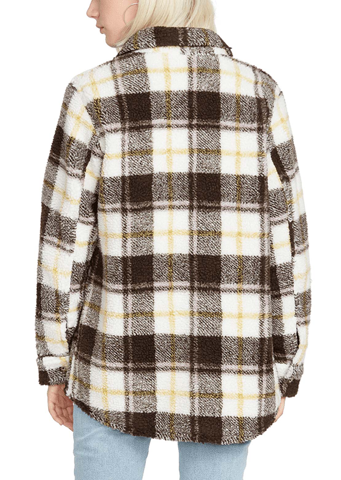 Volcom Women&#39;s Silent Sherpa Jacket Espresso