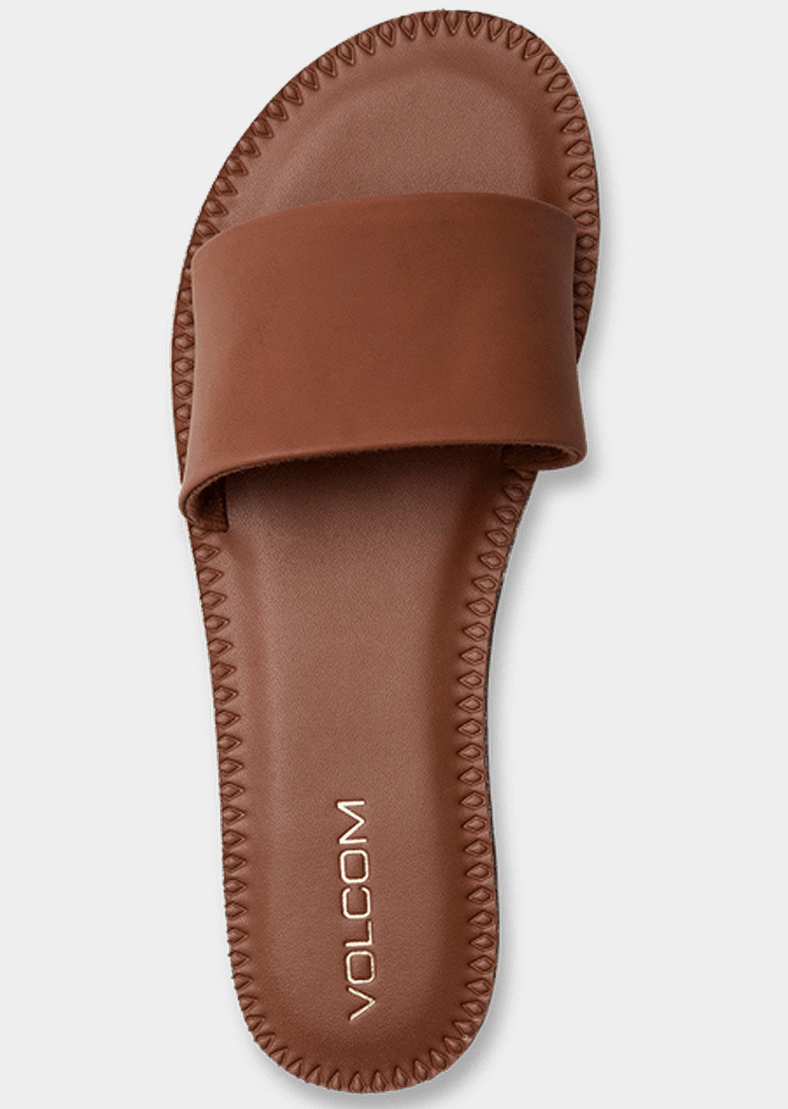 Volcom Women&#39;s Simple Slide Sandals Dark Clay