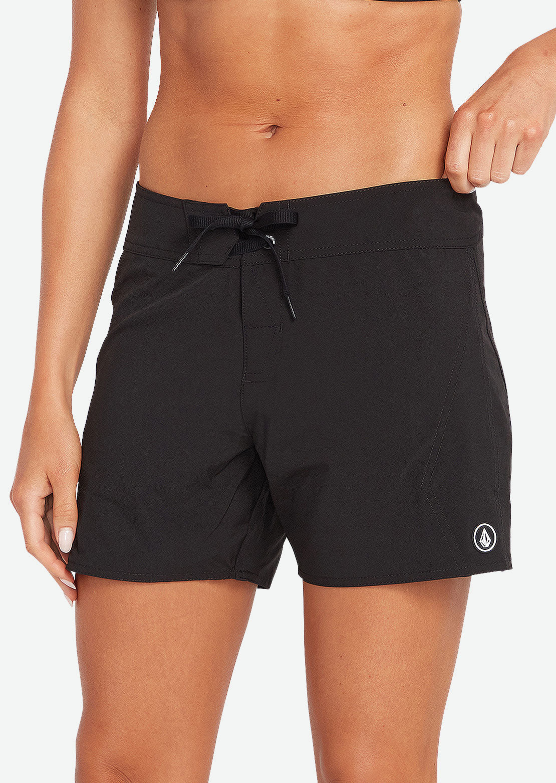 Volcom Women's Simply Solid 5 Boardshorts Black