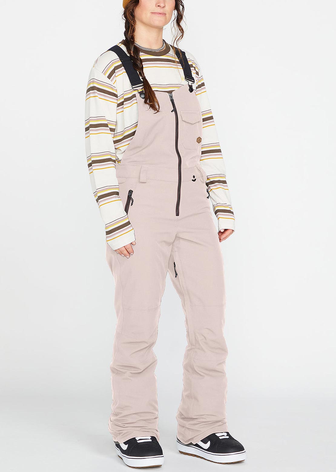 Volcom Women&#39;s Swift Bib Overall Amethyst Smoke