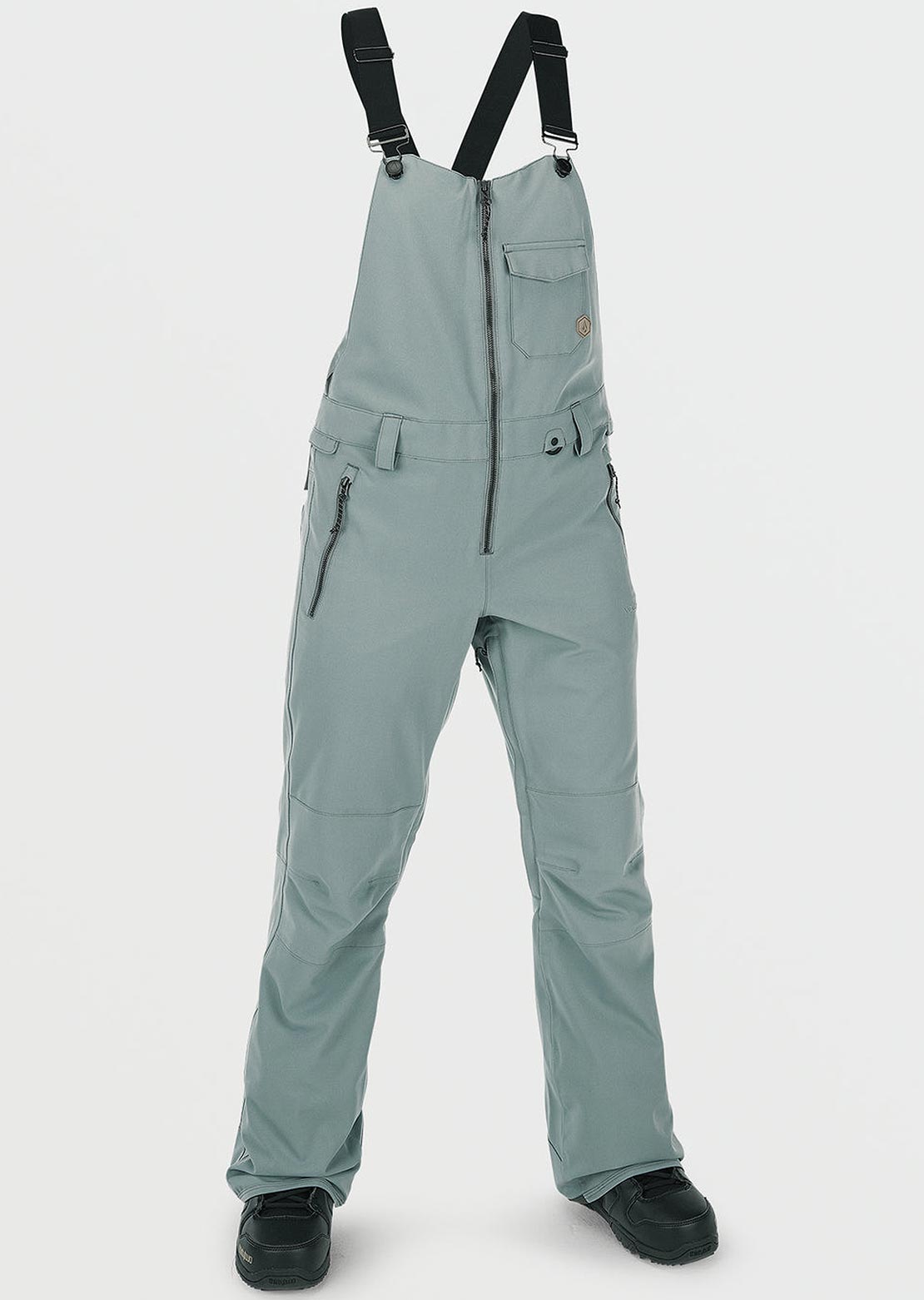 Volcom Women&#39;s Swift Bib Overall Green Ash