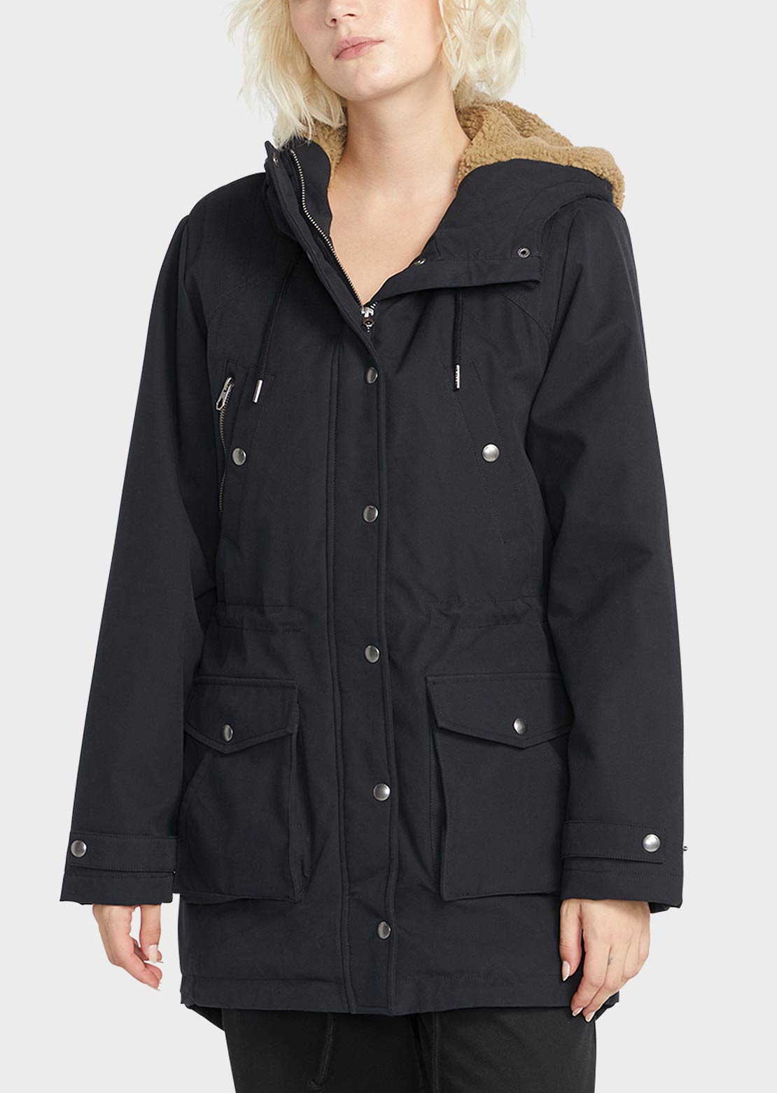 Volcom Women&#39;s Walk On By 5K Parka Black