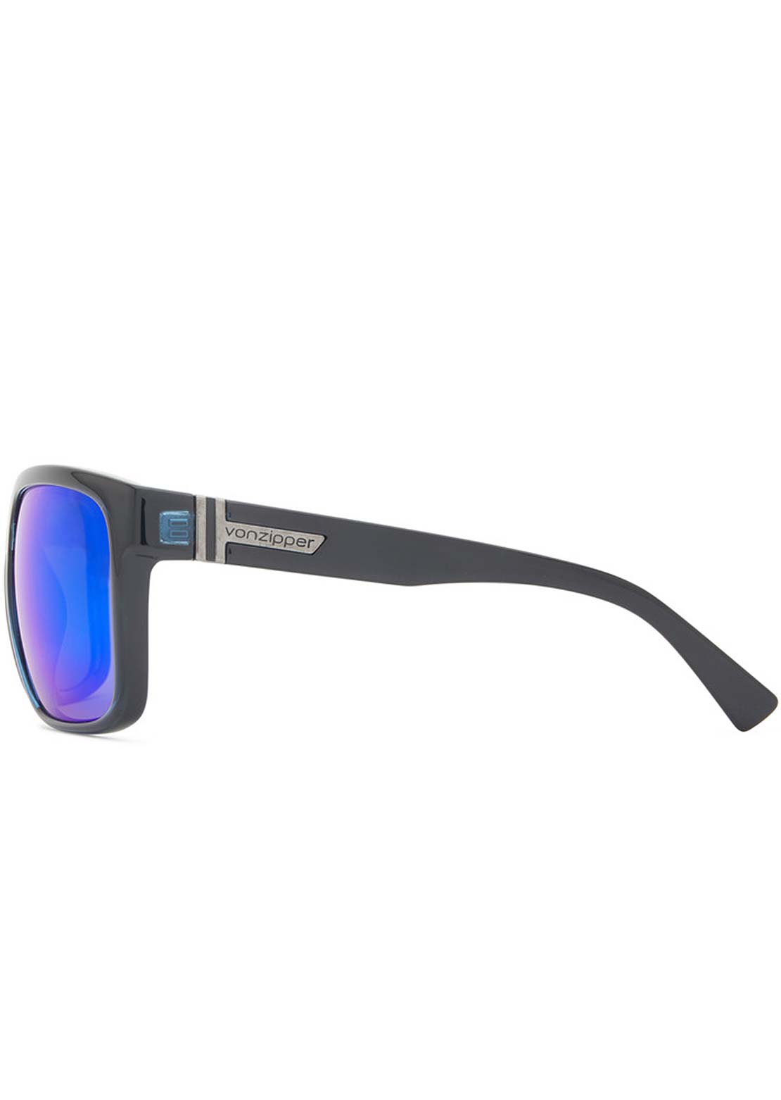 Von Zipper Men&#39;s Maxis Sunglasses Navy Trans Gloss/Drk Blue Chrm