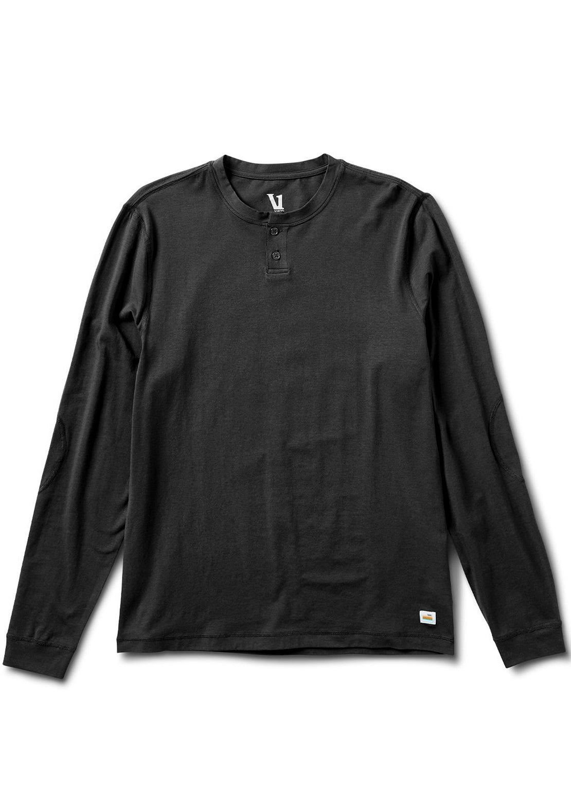 Vuori Men&#39;s Ever Longsleeve Henley Black