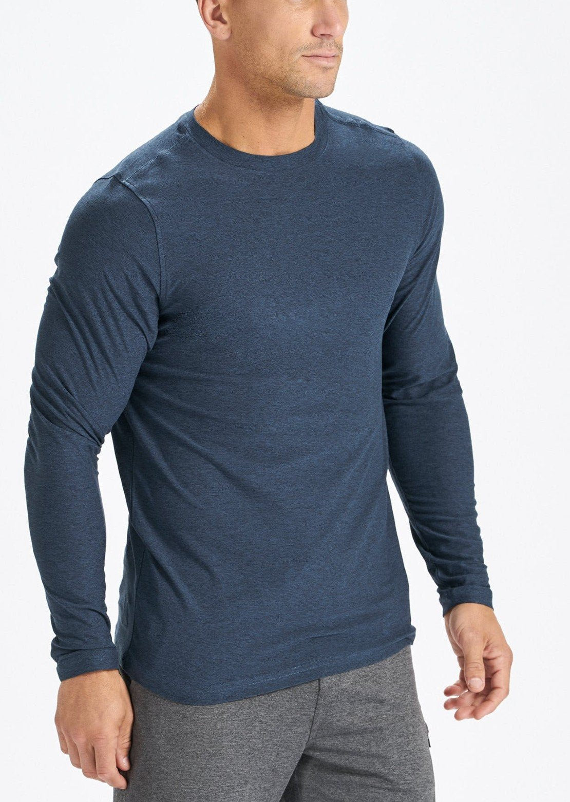 Vuori Men&#39;s Strato Tech Longsleeve Navy Heather V178