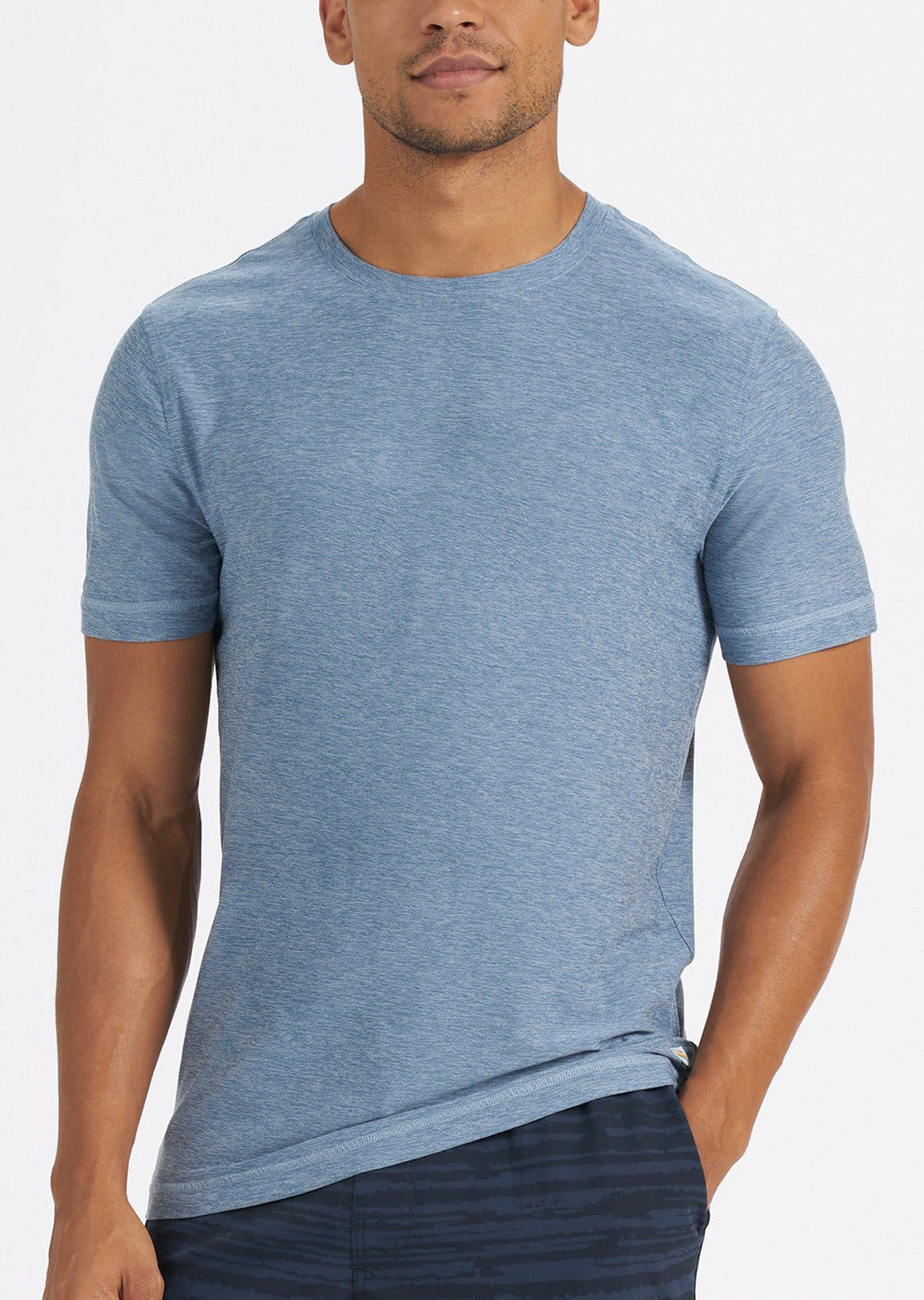 Vuori Men&#39;s Strato Tech T-Shirt Cloud Heather