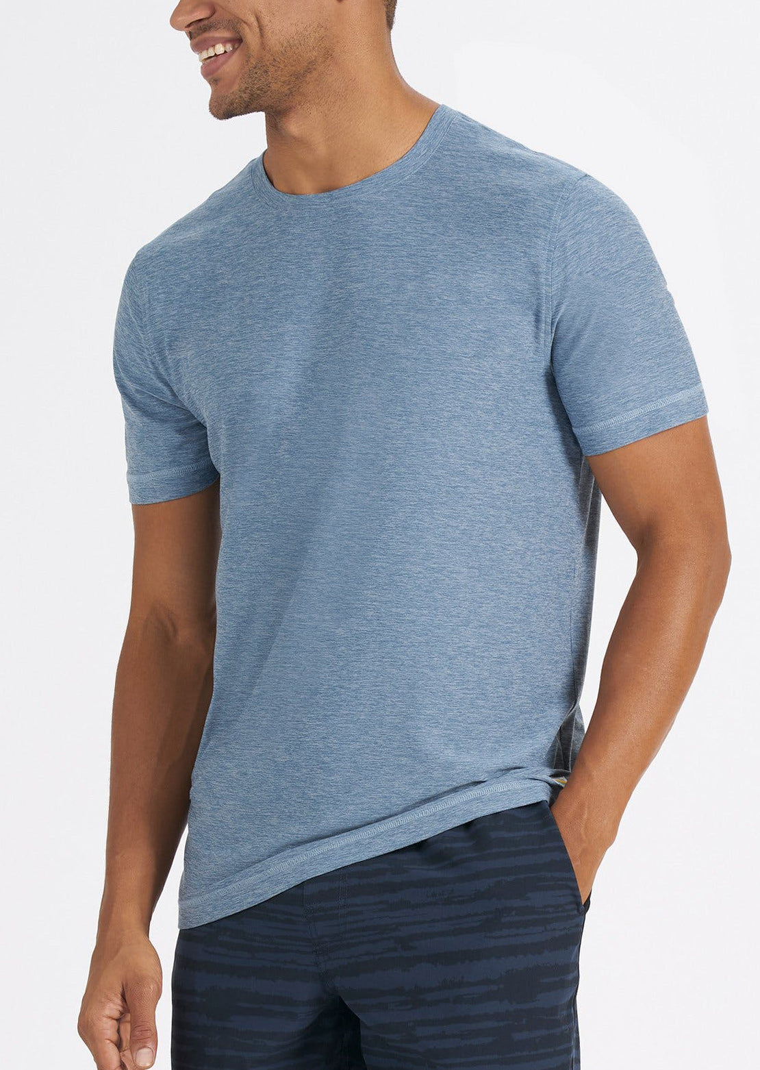 Vuori Men&#39;s Strato Tech T-Shirt Cloud Heather