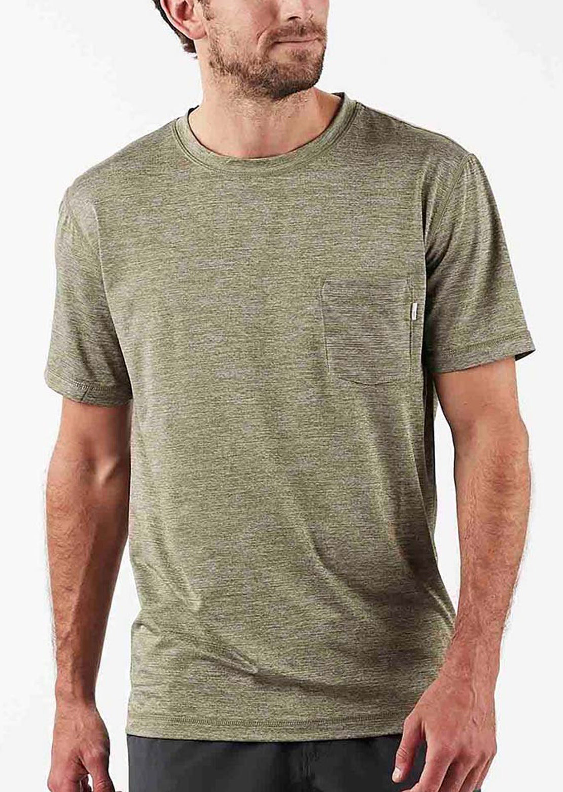 Vuori Men&#39;s Tradewind Performance T-Shirt Army Heather