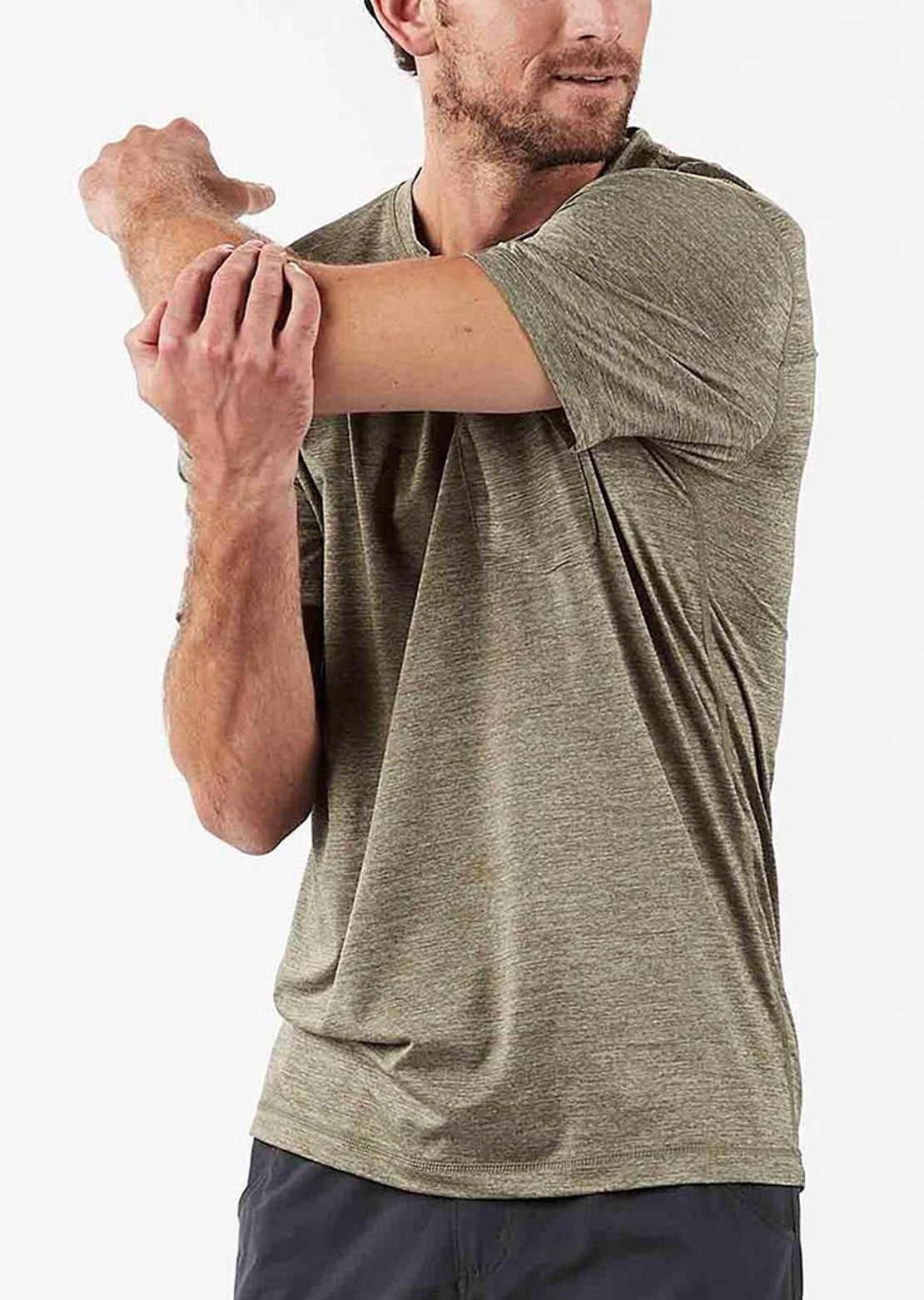 Vuori Men&#39;s Tradewind Performance T-Shirt Army Heather