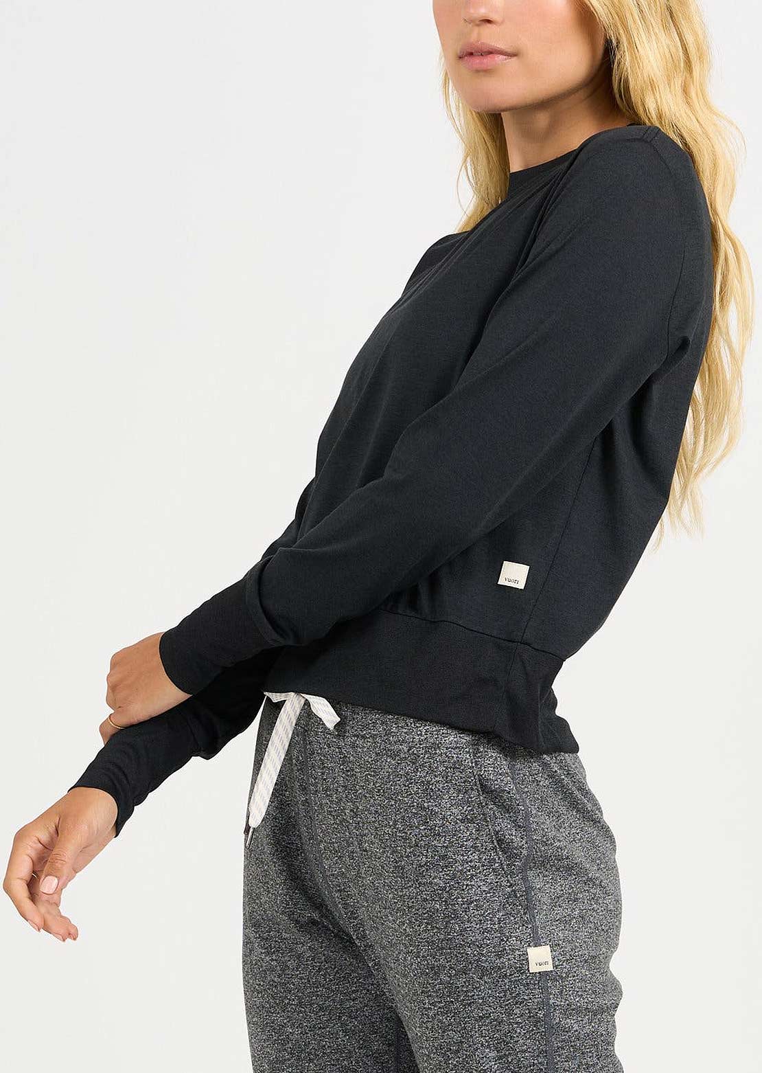 Vuori Women&#39;s Daydream Crewneck Black Heather